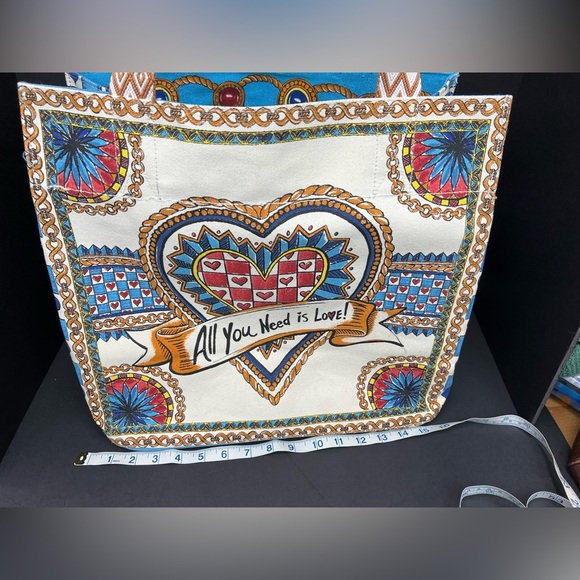 Brighton NWOT Limited Edition Believe In Love Canvas Tote Bag - Picture 12 of 15